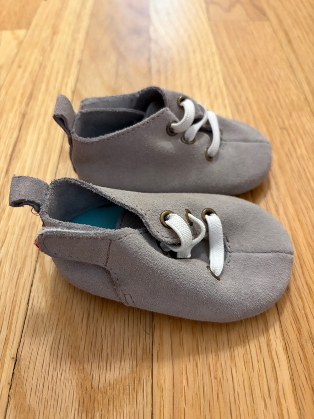 Zutano Gray Suede Baby Shoe